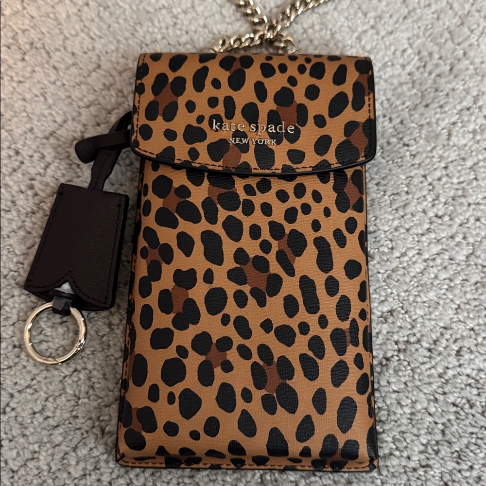 Kate Spade Brown and Black Animal Print Crossbody
